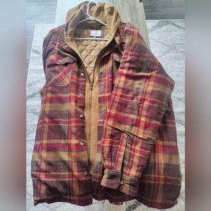 MEN'S MAPLEWOOD HOODED FLANNEL SHIRT JACKET